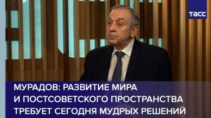 Мурадов: развитие мира и постсоветского пространства требует сегодня мудрых решений