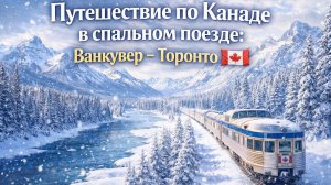 100 часов в легендарном канадском трансконтинентальном спальном поезде. Ванкувер - Торонто 🇨🇦 #2