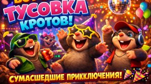 Крутые Кроты Веселятся вовсю! Самая безумная подпольная вечеринка в истории! 🐾🎉
