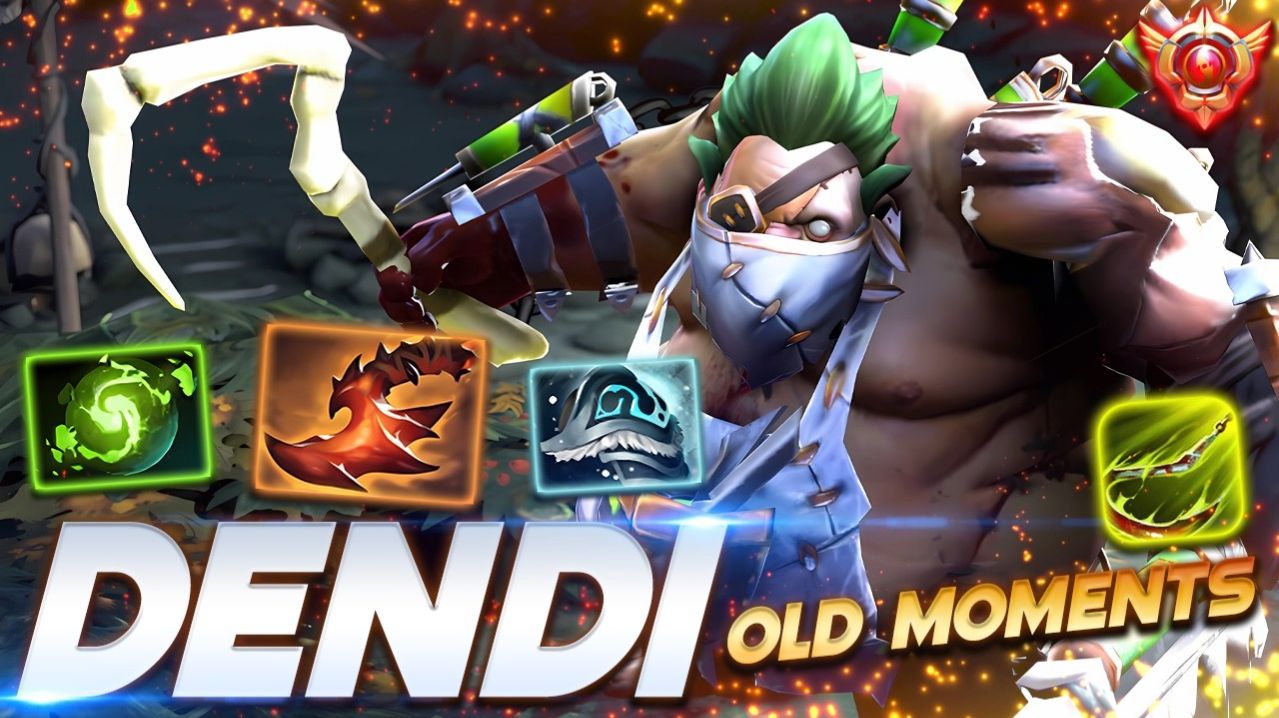 Dendi Pudge - OLD MOMENTS REPLAY — профессиональный геймплей в Dota 2 [Смотри и учись]