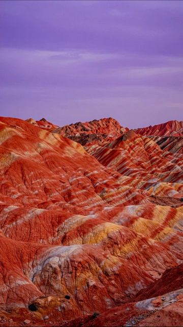 Удивительные цветные горы: красота природы #природа #горы #пейзаж