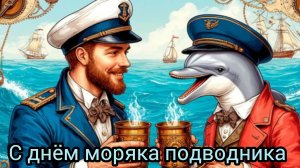 С Днём моряка подводника! (музыкальная открытка) 19 марта