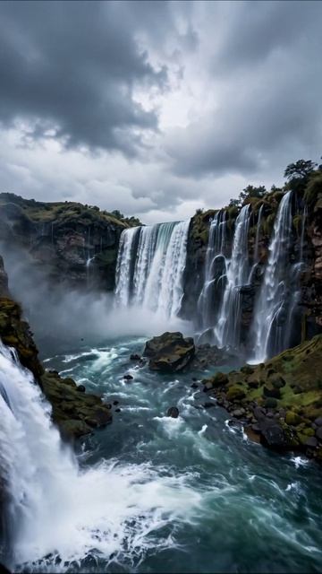 Красота водопадов: природа в ее величии #водопады #природа #пейзажи