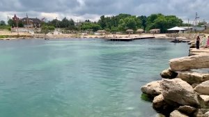 Пляж Рэбзик и Халабуда в пос.Черноморское Западный Крым июль 23