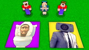 2 НУБА И ДЕВУШКА ПРО НАШЛИ НОВЫЕ ЯМЫ КАМЕРАМЕН И СКИБИДИ ТУАЛЕТ В МАЙНКРАФТ