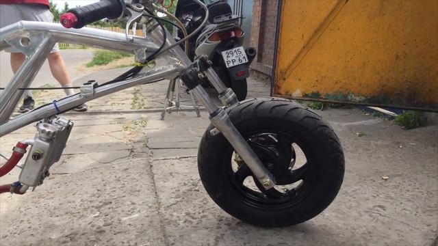 Экстремальный тюнинг скутера! Корч для драга!