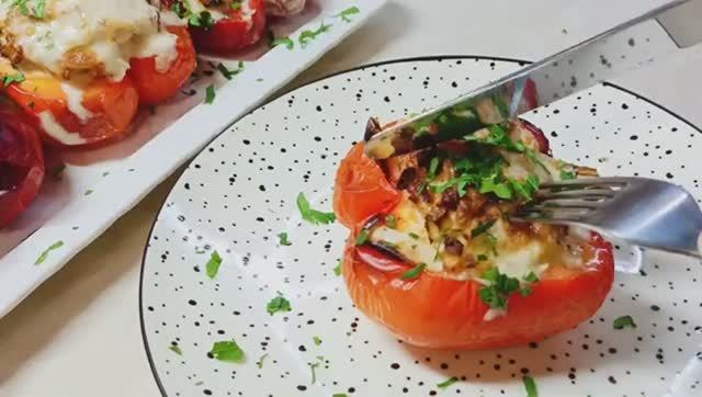Фаршированные перцы в аэрогриле Это ШЕДЕВР Они такие вкусные что я готовлю их 2 раза в неделю