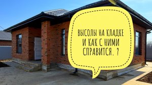 Высолы на кирпиче и как их убрать. Провожу эксперимент.