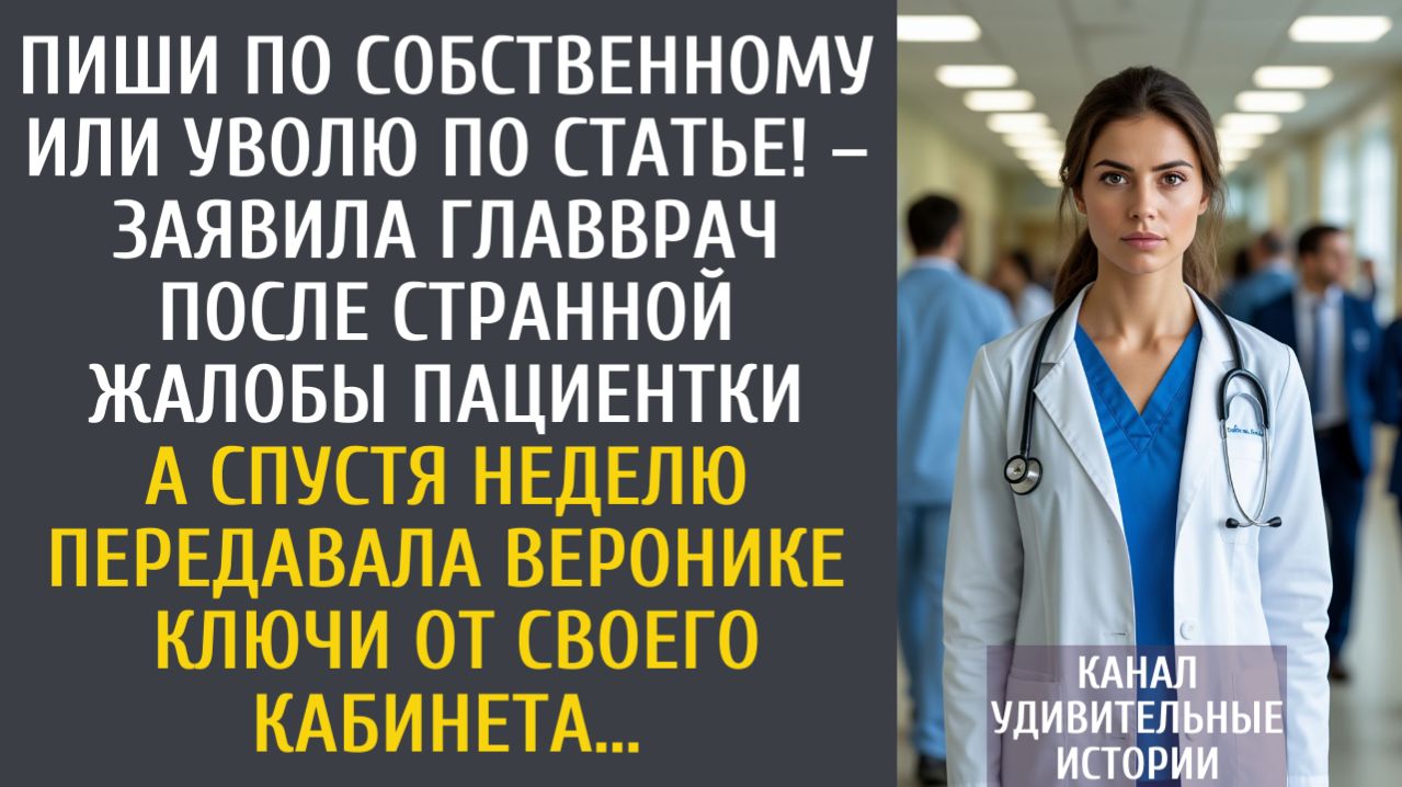 Истории из жизни Пиши по собственному или уволю по статье! – заявила главврач после странной жалобы…