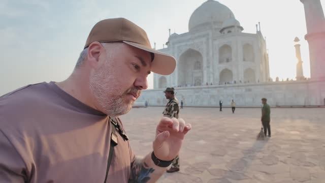 Тадж-Махал чудо света Мавзолей-мечеть Агра, ИНДИЯ