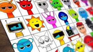 РИСУЕМ СПРУНКИ МЕГА ПОДБОРКА ВСЕ ПЕРСОНАЖИ INCREDIBOX SPRUNKI УЧИМСЯ РИСОВАТЬ ИГРА РИСОВАНИЕ РЕАКЦИЯ