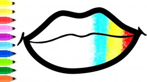 мультик для детей-Как нарисовать ГУБЫ/Рисование ГУБ