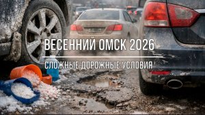 Весенний Омск 2026. Сложные условия на дорогах