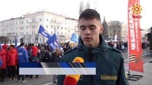 «Крым — наш!»: в Чебоксарах в честь годовщины воссоединения Крыма с Россией провели митинг