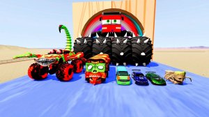 БОЛЬШОЙ И МАЛЕНЬКИЙ АВТОБУС МОЛНИЯ МАККУИН