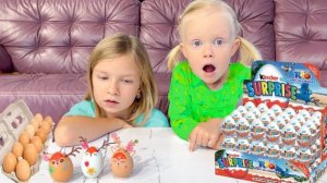 СОФИЯ И НИКА КУПИЛИ ЯЙЦА . СОФУНЬЯ ШАЛУНЬЯ