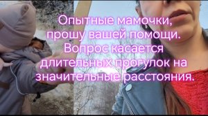 Опытные мамочки, прошу вашей помощи. Вопрос касается длительных прогулок на значительные расстояния.