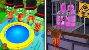 Супер Мишка Приключения/Розовый Кролик в Секретной комнате/Прохождение игры Super Bear Adventure