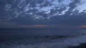 Пляж санатория Тихий Дон в Лазаревском утром и вечером