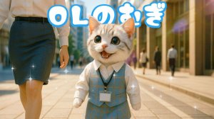 【Офисный котик Муги】С работой, мяу!! Репортаж из жизни Муги, который стал офисным работником 🐱💻