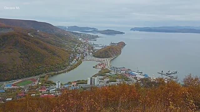 Петропавловск-Камчатский. Никольская и Мишенная сопки. Октябрь.mp4