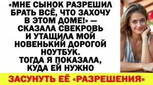 Истории из жизни|Свекровь украла мой ноутбук! То, как я ей ответила|Аудио рассказы|Жизненные истории