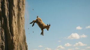 Трагичные падения животных попавшие на камеру.