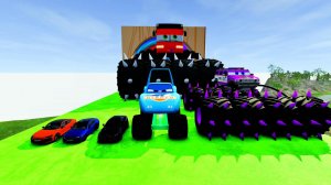 БОЛЬШОЙ И МАЛЕНЬКИЙ АВТОБУС МОЛНИЯ МАККУИН