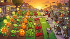 Зомби против растений! Plants vs Zombies ПвЗ PvZ Растения против Зомби