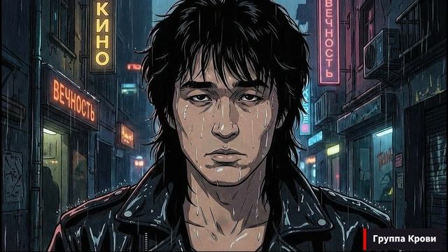 ГРУППА КРОВИ - Виктор Цой, "Кино" (Аниме Клип 2025) | ИИ Кавер