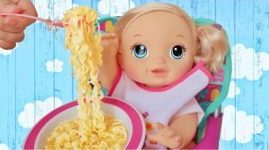КУКЛА АНЯ КУШАЕТ! ДЕТСКАЯ ГОТОВКА!!!