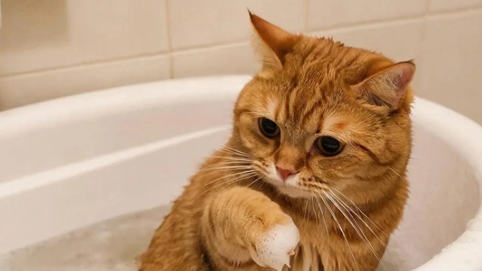 крутая Маруся| кот в ванной 🛁😺🐤