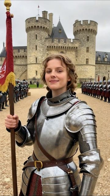 Рыцарь с флагом у замка #историческийфильм #рыцари #средневековье