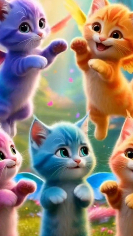 волшебные котики🐱🌟 танцы для детей 🧚♀️ песни для детей 🎶🌟 #котики#феи #музыкадлядетей