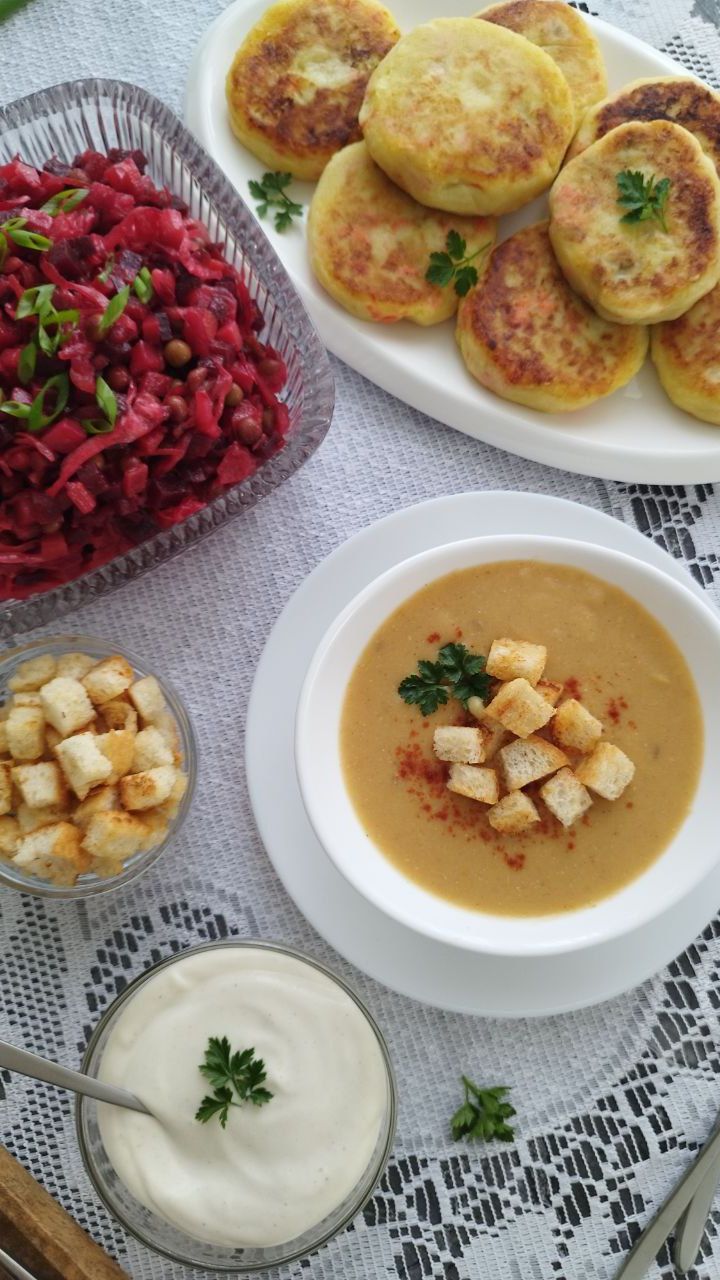 Вкусный Постный обед или ужин. Три блюда и рецепт постного домашнего майонеза. смотреть онлайн