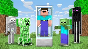 МОНСТРЫ ПОЙМАЛИ НУБА В ЛОВУШКУ МАЙНКРАФТ ! НУБИК И ТРОЛЛИНГ В MINECRAFT Дак Плей
