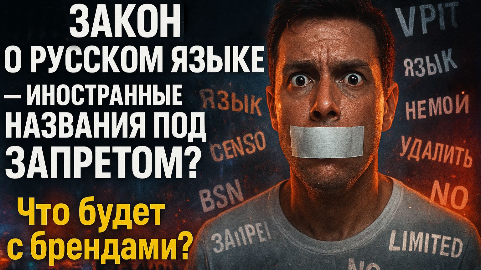 СРОЧНО: Новый закон о русском языке — иностранные названия под запретом?