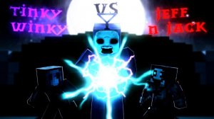 Tinky Winky Vs Jeff The Killer and Eyeless Jack | Minecraft Animation