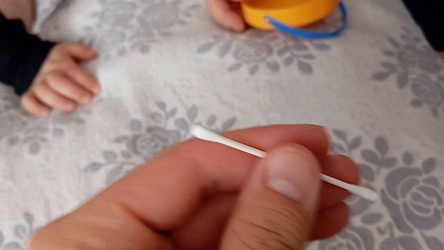 Детские ультратонкие ватные палочки Gugas – 400 шт. (спираль + лопаточка)