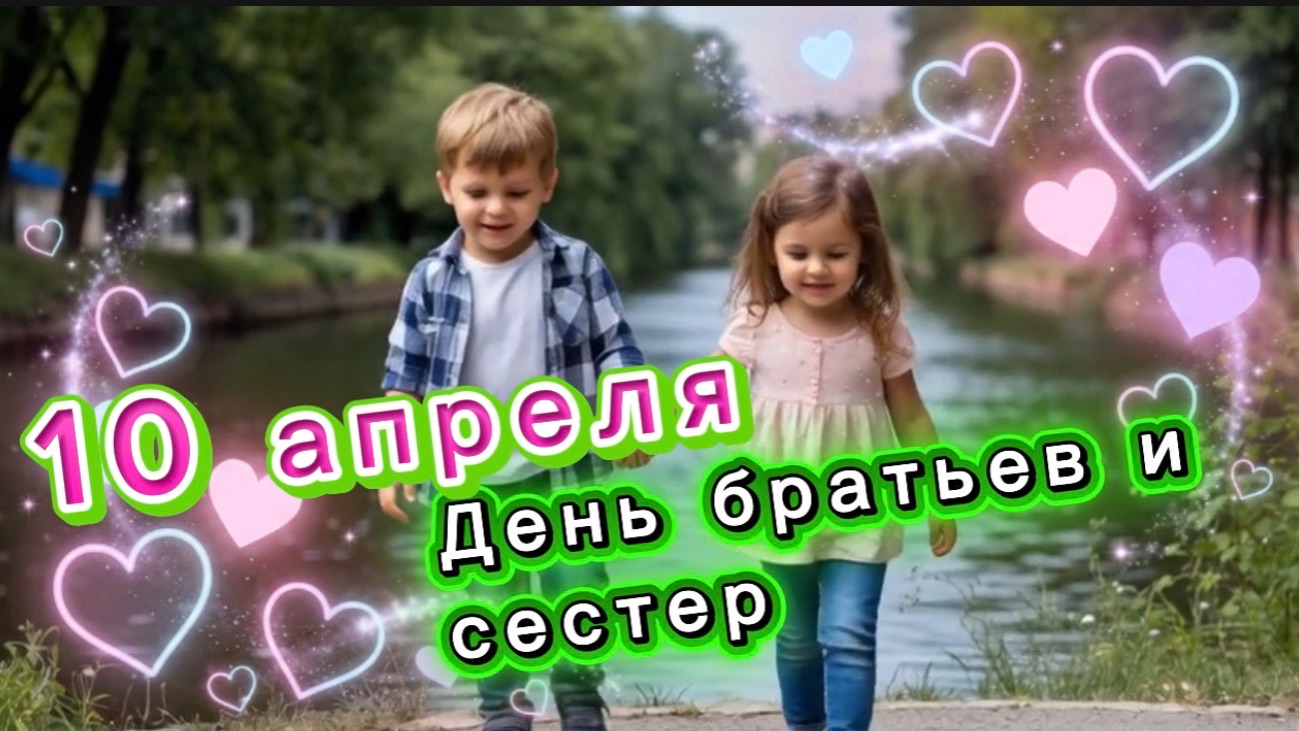 С днем братьев и сестер. 10 апреля день братьев и сестер