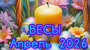 ВЕСЫ ⚖️ Апрель 2026года. Гороскоп и расклад таро 🔮