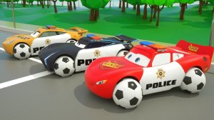 Песенка про школьный автобус и полицейский Маккуин детские стишки и песенки видео для обучения детей