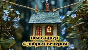 Красивые пожелания с добрым вечером особенный запоминающийся! 🌆✨