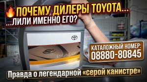 🔥 ПОЧЕМУ ДИЛЕРЫ TOYOTA ЛИЛИ ИМЕННО ЕГО? Правда о легендарной «серой канистре» 5W-30 (08880-80845)!