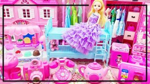 Мультики для девочек. Принцесса: кровать и кухонные предметы. Смотреть мультики для детей и малышей.