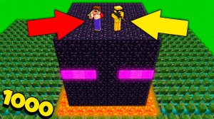 ДОМ В ГОЛОВЕ ЭНДЕРМЕНА ПРОТИВ 1000 ЗОМБИ В МАЙНКРАФТ