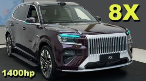 ZEEKR 8X - 1400 л.с. Флагманский роскошный гибридный  SUV . Полный обзор.