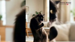 Котик очень смешно танцует! #котик #смешно