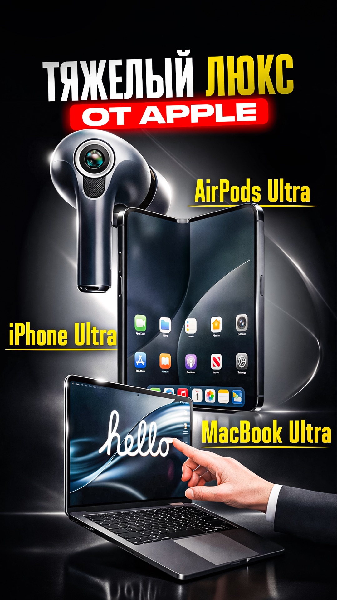 💎 НЕ ДЛЯ ТЕБЯ — Apple готовит ULTRA: ПРЕМИАЛЬНУЮ ЛИНЕЙКУ ГАДЖЕТОВ!