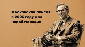 Московская пенсия в 2026 году для неработающих